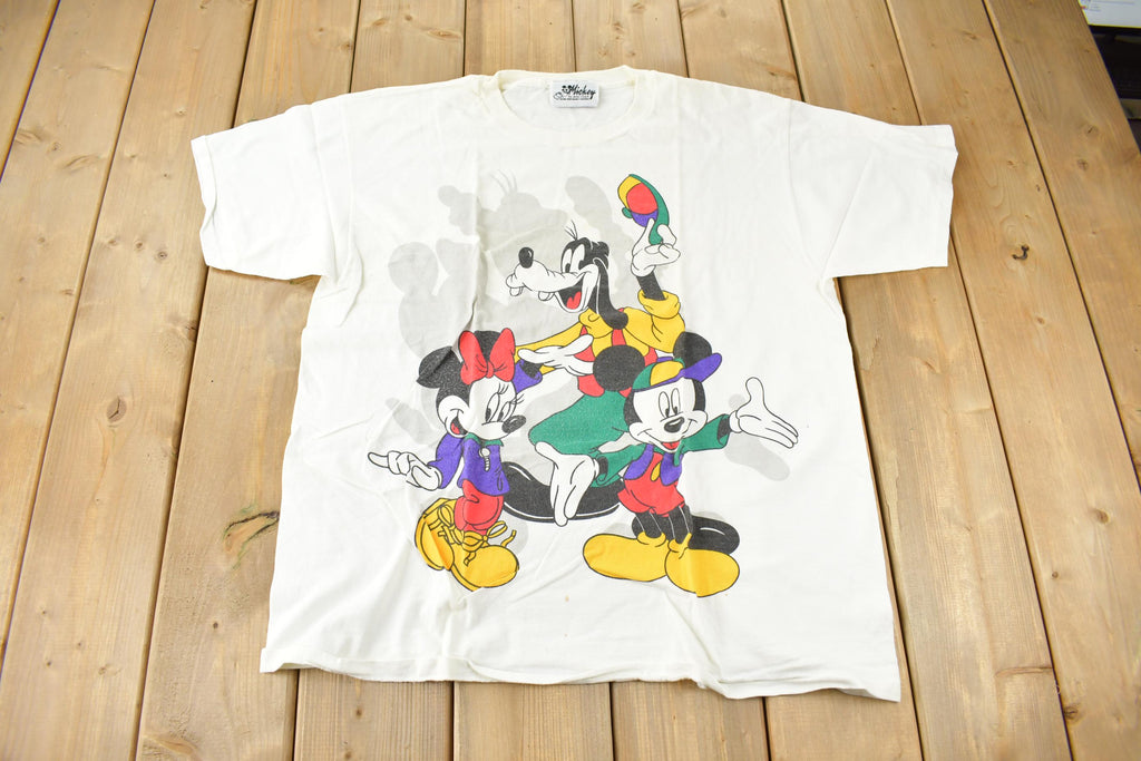 Vintage 1990s Disney Mickey Mouse & Friends Graphic T-Shirt OSFA Made In USA