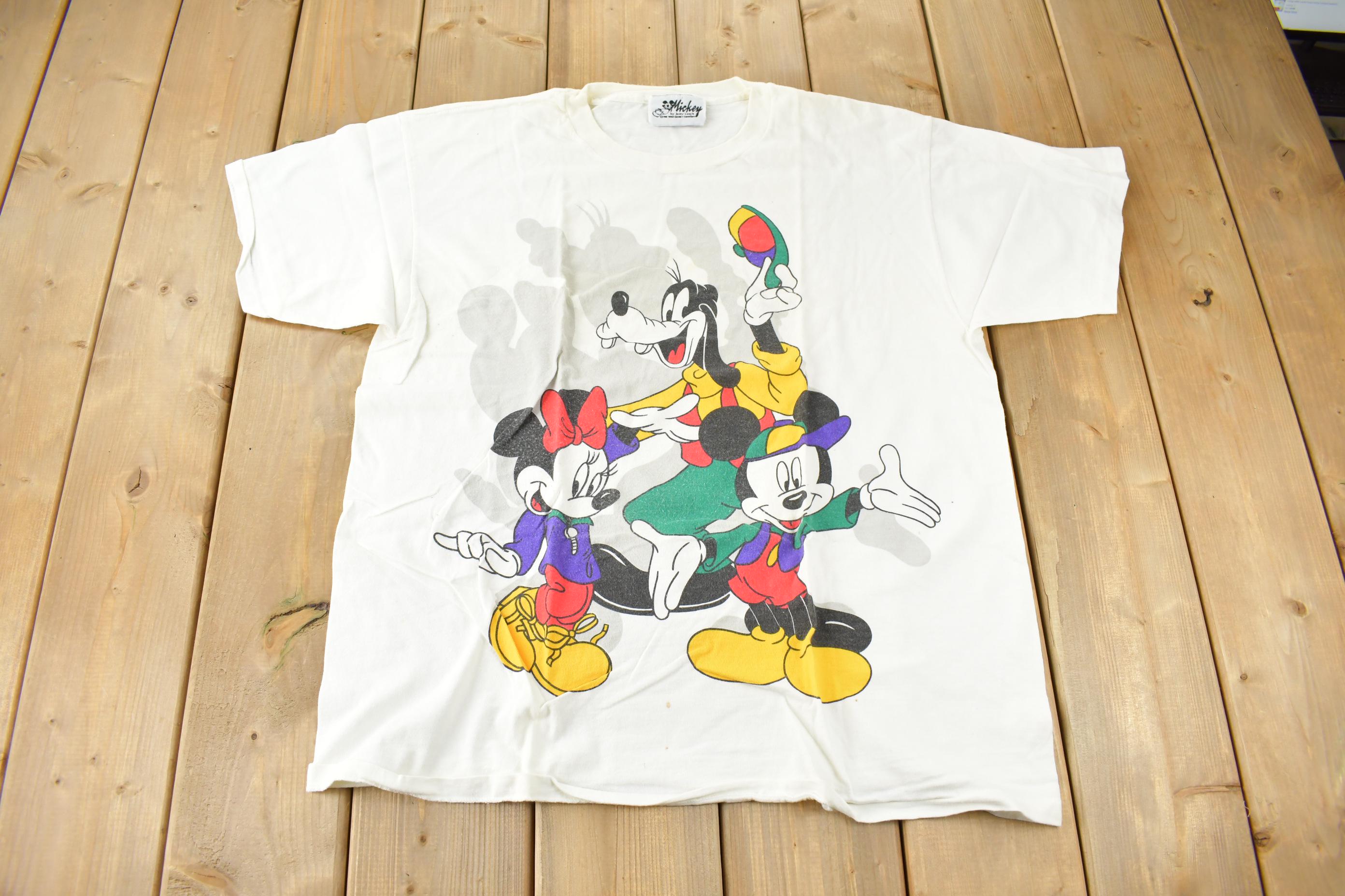 Vintage 1990s Disney Mickey Mouse & Friends Graphic T-Shirt OSFA Made In USA