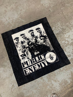 Vintage 1990 Public Enemy Screen Printed Polyester Banner Dead Stock