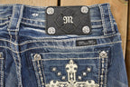 Vintage Deadstock Y2K Miss Me Bedazzled Low Rise Jeans Women's Size 26x31