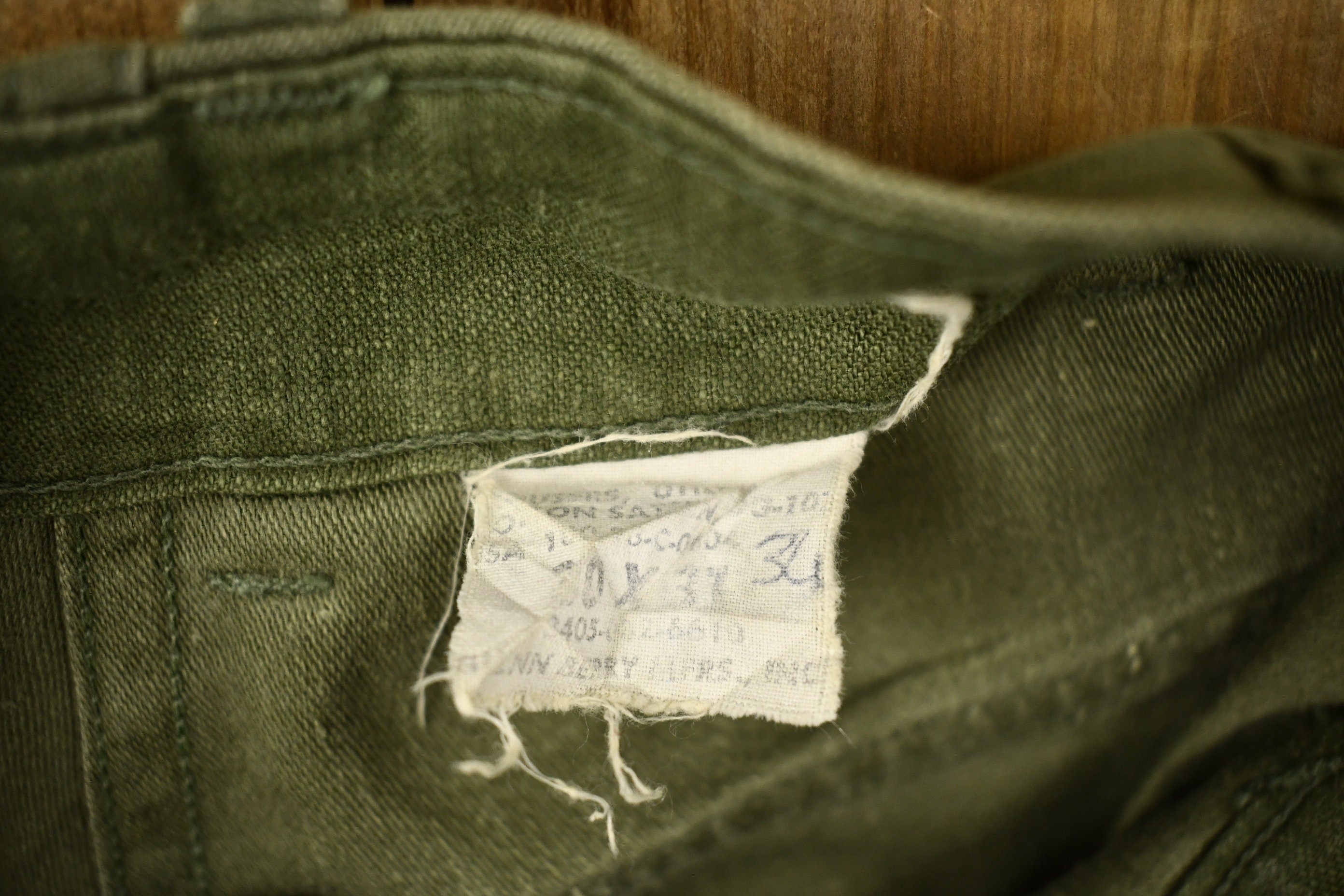 Vintage 1983 Military OG 107 Army Pants Size 28 x 29.5