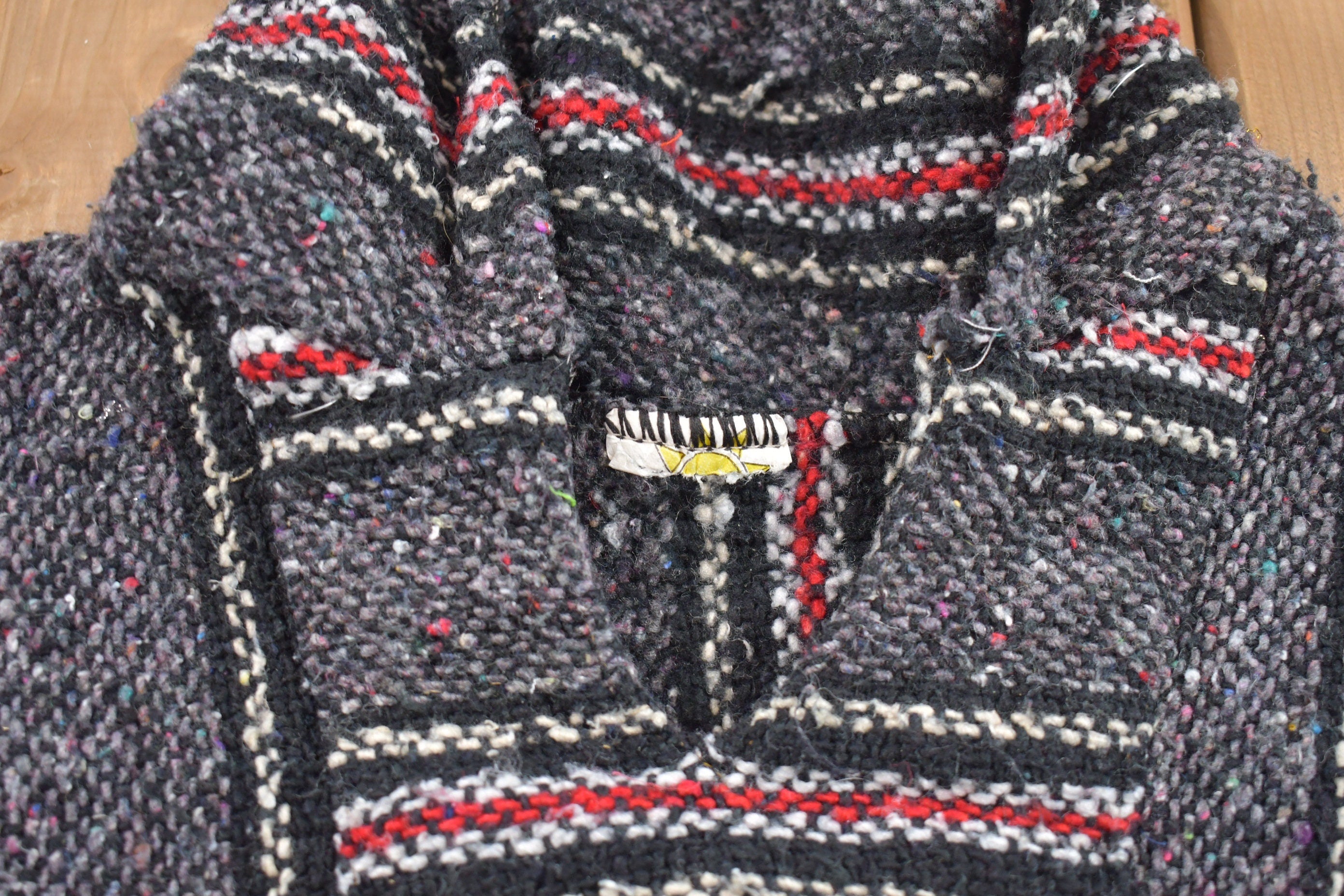Vintage 1990's Earth Rug Hoodie  90s Hoodie  Vintage Sweater  Earth Rug Sweater  80s  90s  Athletic Pull Over  Striped Hoodie