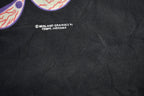 Vintage 1990s Brieland Graphics Glow In The Dark Eyes T-Shirt Men's Large