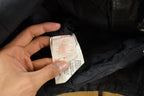 Vintage 1980s Sears Leather Moto Cafe Racer Biker Jacket Men's Large