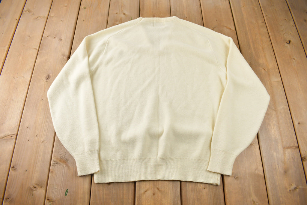 Vintage 1990s Miller Genuine Draft Racing Team Knit V Neck Sweater Size XL Made In USA