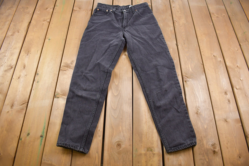 Vintage 1990s Levi's 550 Red Tab Black Jeans Size 28 x 30