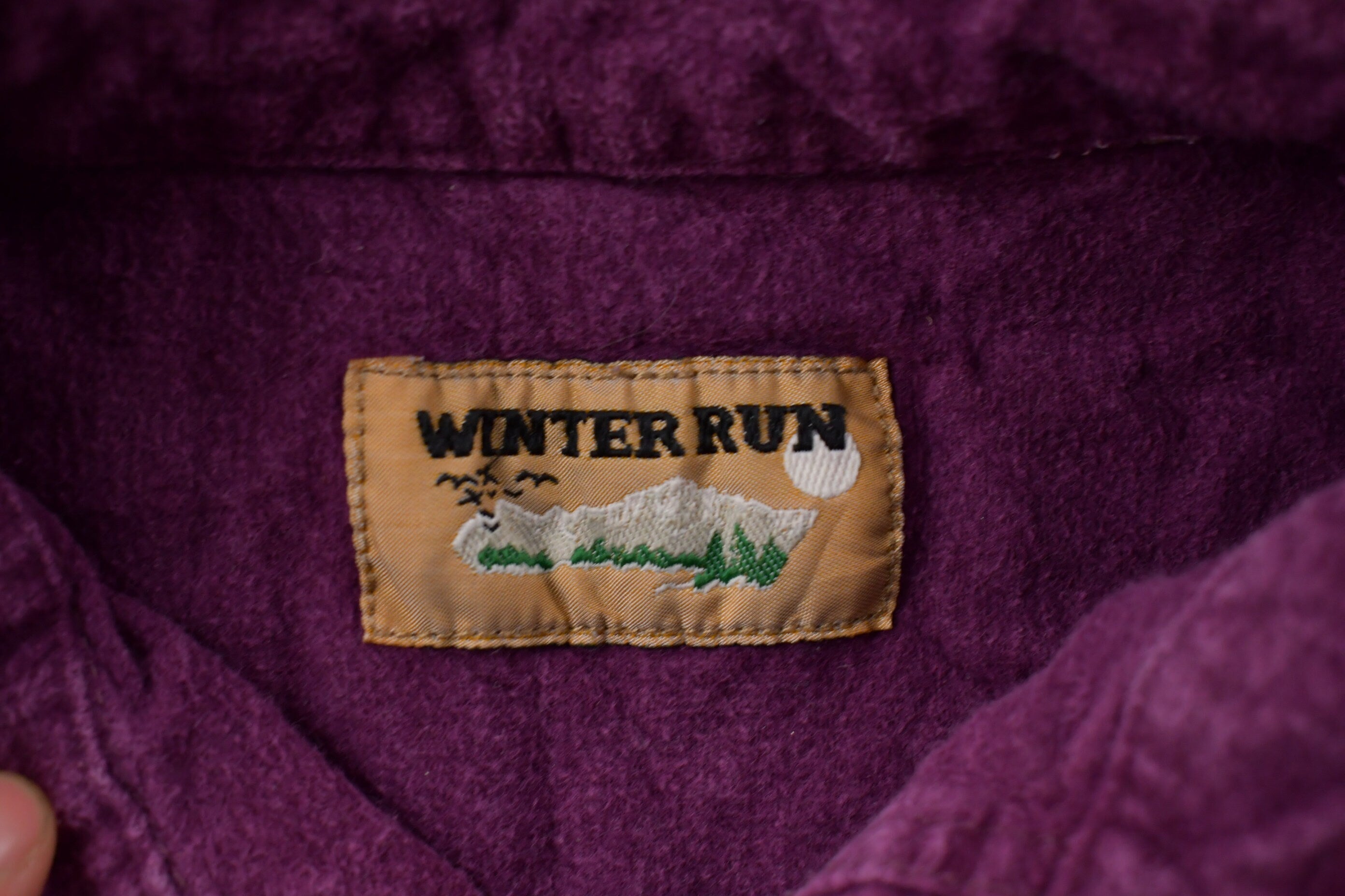 Vintage 1990s Winter Run Button Up Shirt