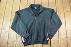 Vintage 1990s Russell Athletics Quarter Zip Crewneck Sweatshirt