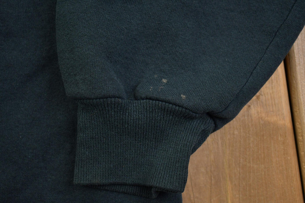 Vintage 1990s Jerzees Supersweats Embroidered Bus Crewneck Sweatshirt Made In USA