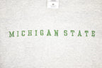 Vintage 1990s Michigan State Embroidered University Crewneck Sweater Men's L