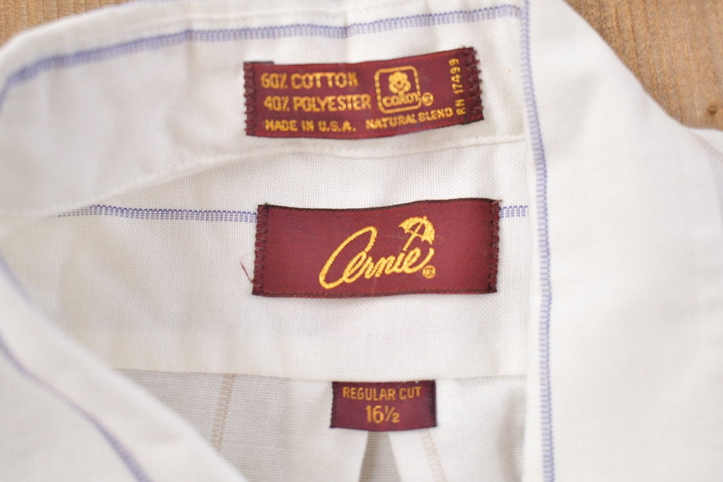 Vintage 1990s Arnie Vertical Striped Button Up Shirt