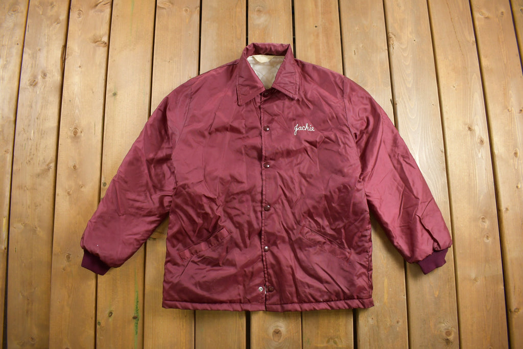 Vintage 1980s Eagles Satin Windbreaker Jacket