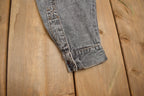 Vintage 1990s Grey Striped Button Up Shirt