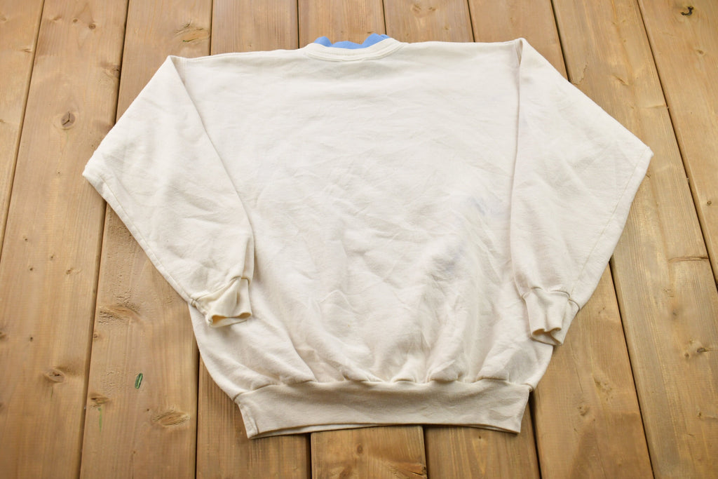 Vintage 1990s Winter Trees Crewneck Sweater