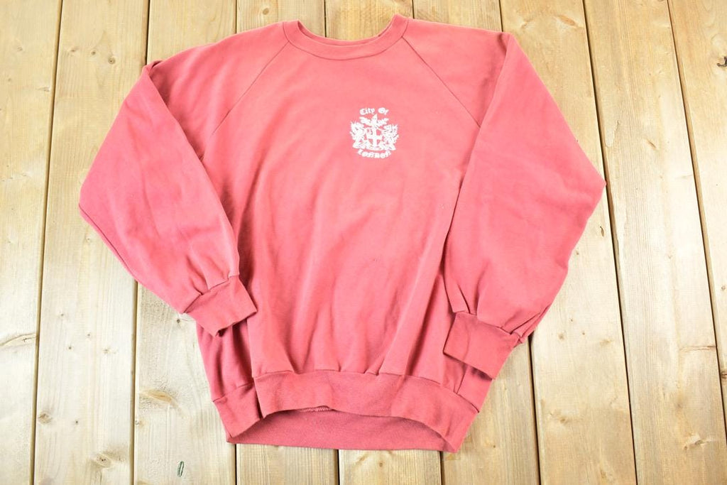 Vintage 1980s City Of London Crewneck Sweatshirt Mens XL