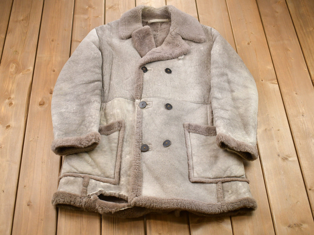 Vintage 1980s Woman's Shearling Leather Coat