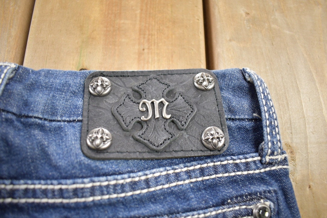 Vintage Y2K Miss Me Bedazzled Low Rise Jeans Size 26x31