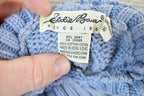 Vintage 1990s Eddie Bauer Snowflake Pattern Knit Turtleneck Sweater  90s Turtleneck  Made In USA  Preppy Knit