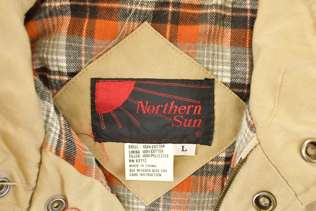 Vintage 1990s Northern Suns Plaid Lined Vest Jacket Men's Large