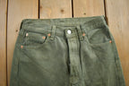 Vintage 1990s Levi's 501 Green Jeans Size 28x32