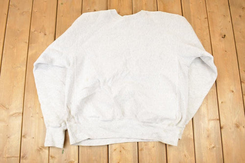 Vintage Y2K Mustang Baseball Embroidered Heavyweight Crewneck Sweatshirt Men's XL