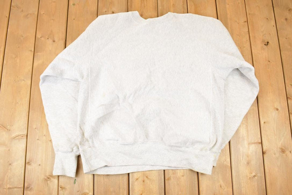 Vintage Y2K Mustang Baseball Embroidered Heavyweight Crewneck Sweatshirt Men's XL