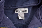 Vintage 1990s Carhartt Quarter Zip Up Hoodie Sweatshirt