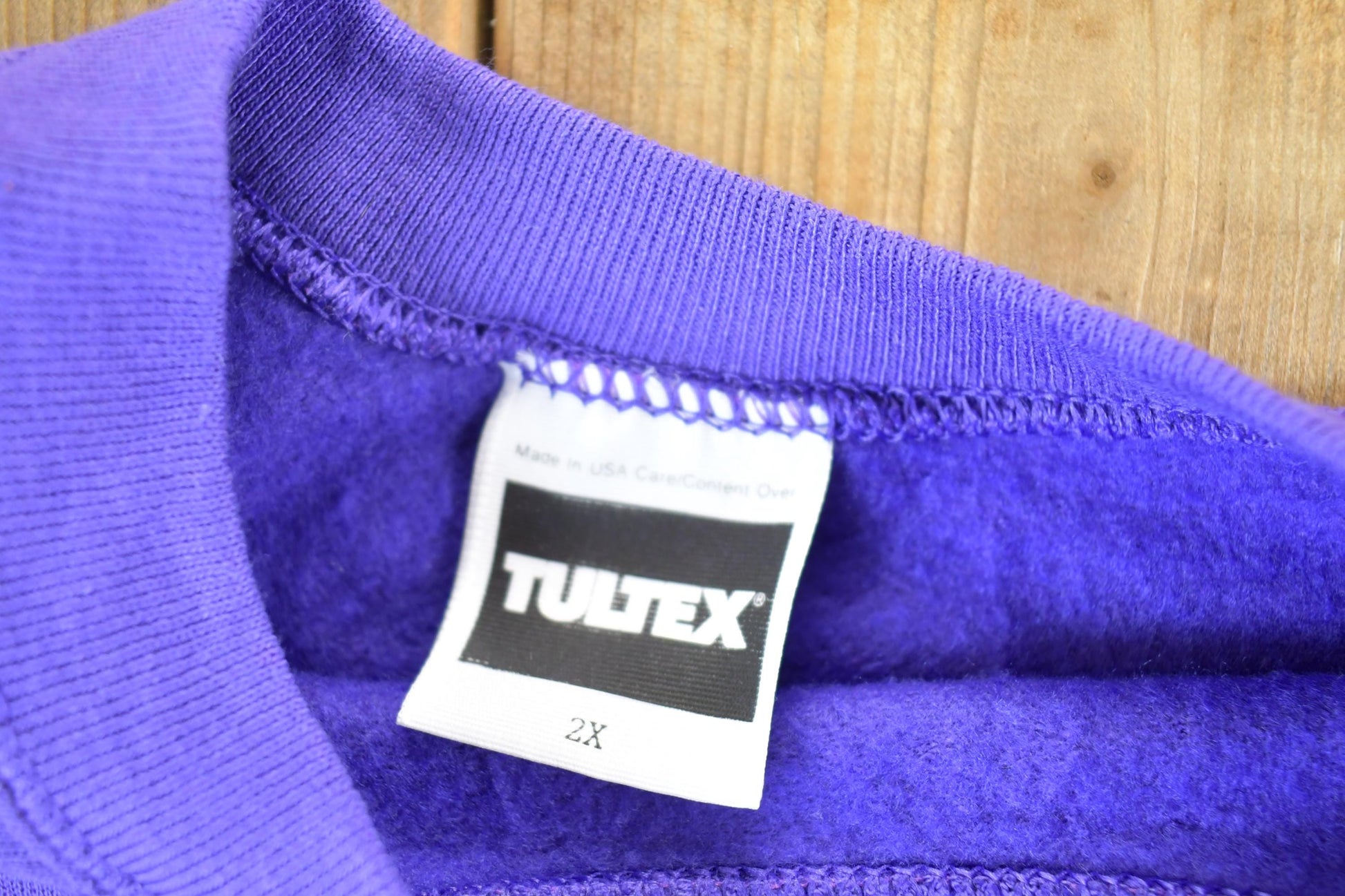 Vintage 1990s Blank Purple Crewneck Sweatshirt Mens XXL