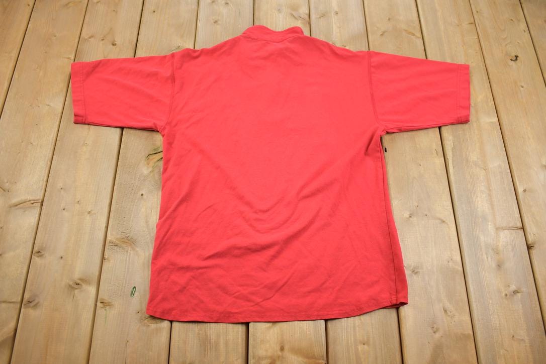 Vintage 1990s Ebtex Eddie Bauer Zip Up T Shirt