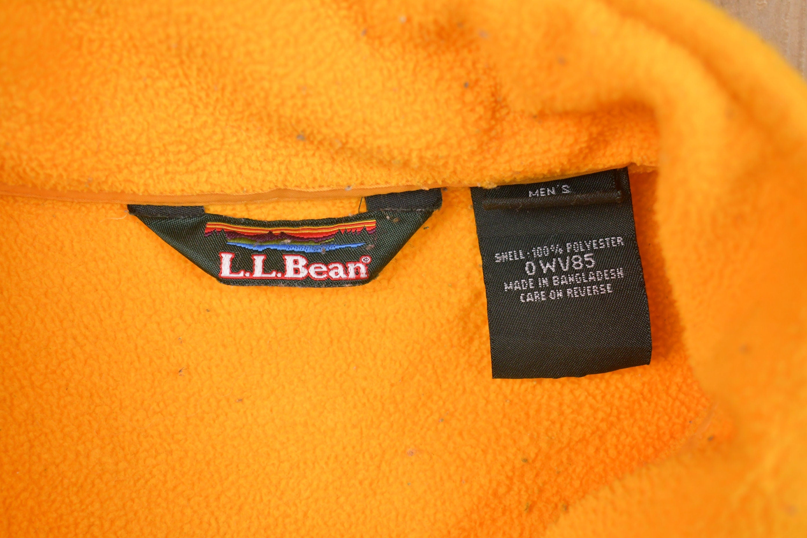 Vintage 1990s LL Bean Zip Up Fleece Sweater