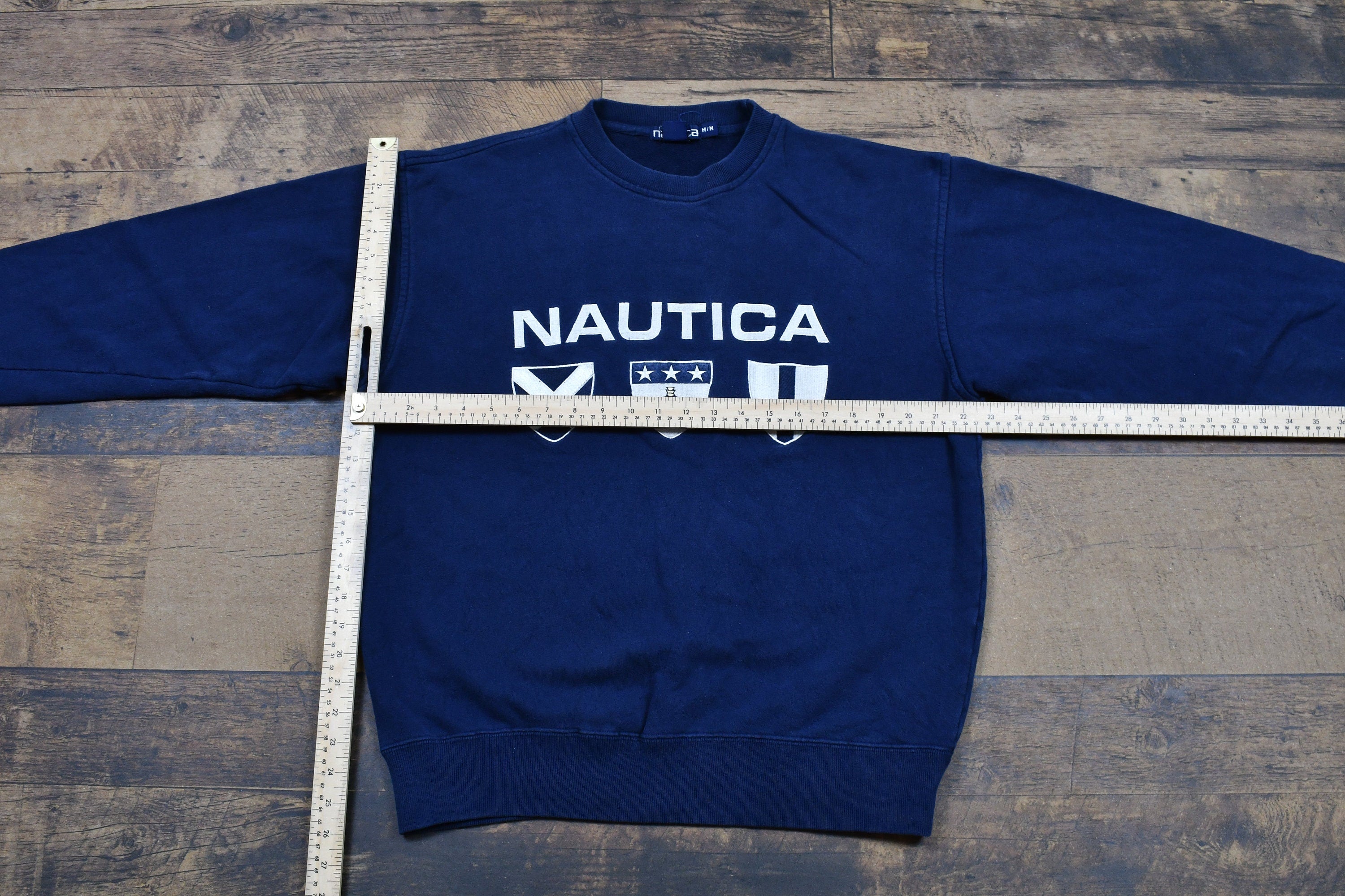 Vintage 1990s Nautica Spell Out Crewneck