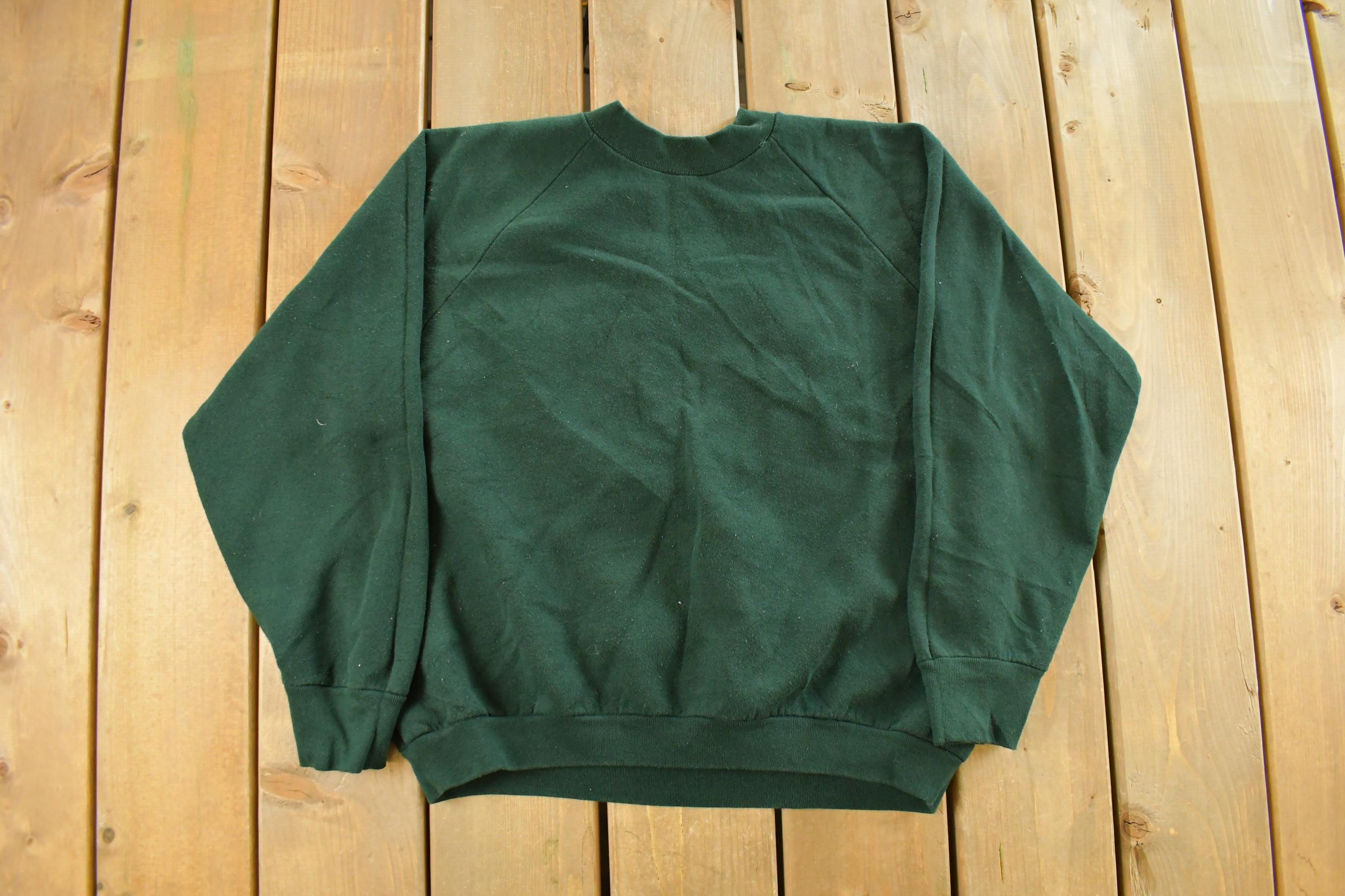 Vintage 1990s Fruit Of The Loom Blank Crewneck Sweatshirt Women's Large