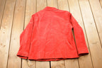 Vintage 1990s Chico's Red Suede Jacket