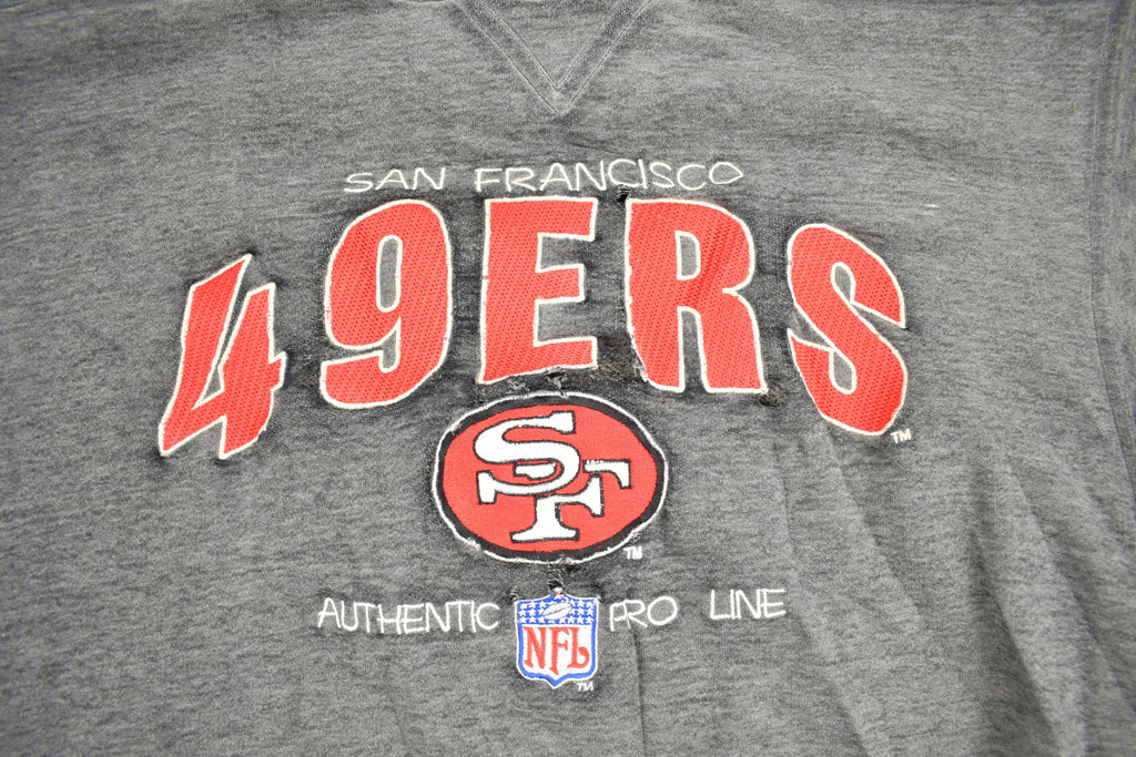 Vintage 1990s San Francisco 49ers NFL Logo Athletic Crewneck Sweatshirt