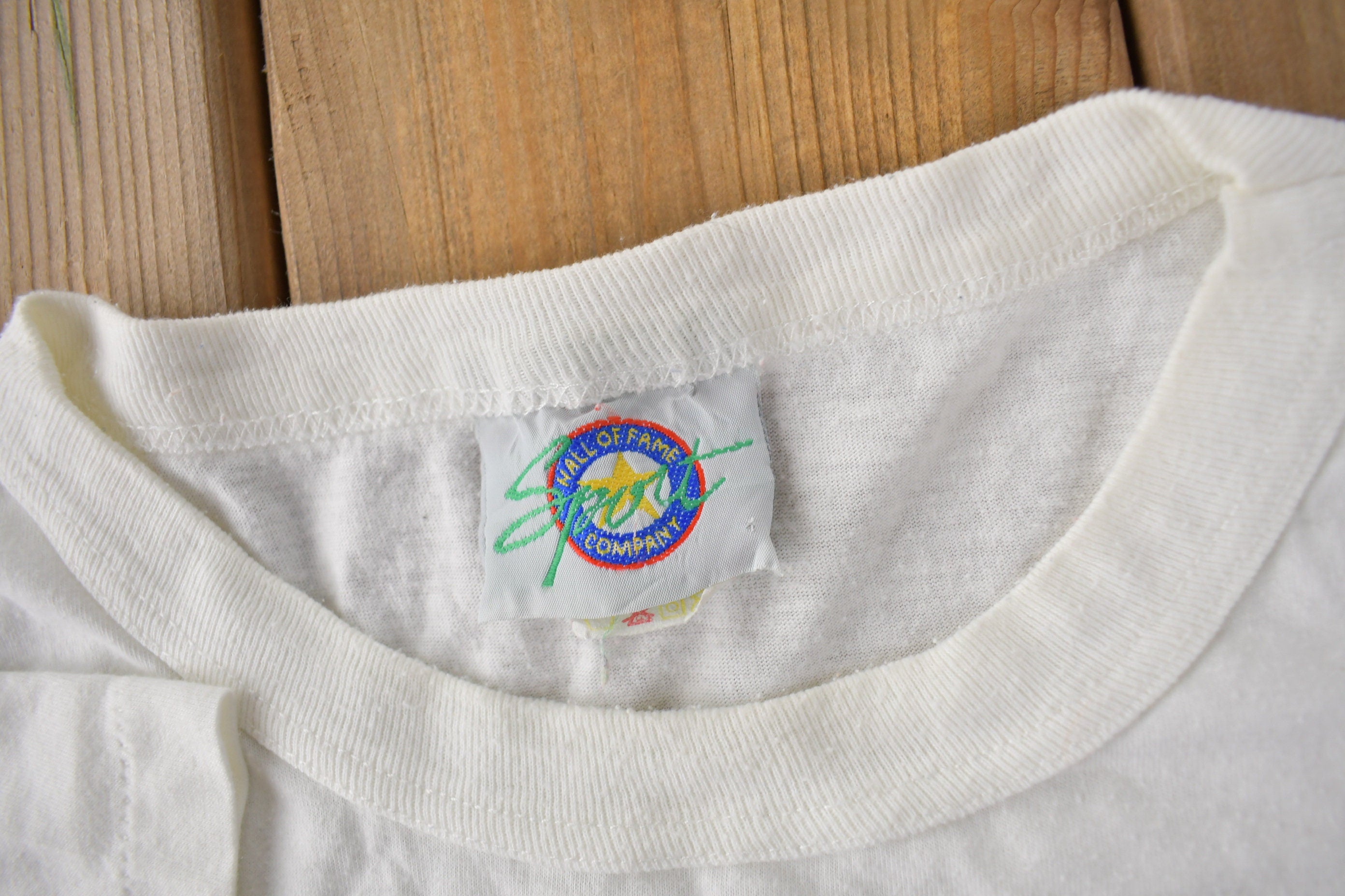 Vintage 1990s Surfing Theme Single Stitch Graphic T Shirt Made In Canada Size XL