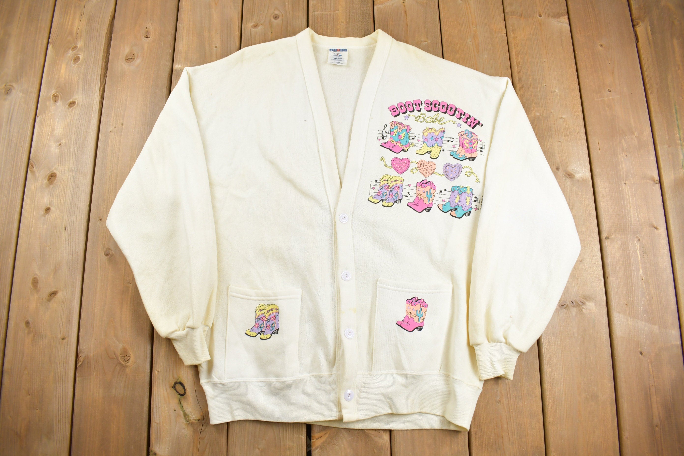 Vintage 1990s Boot Scootin Babe Cardigan Sweater