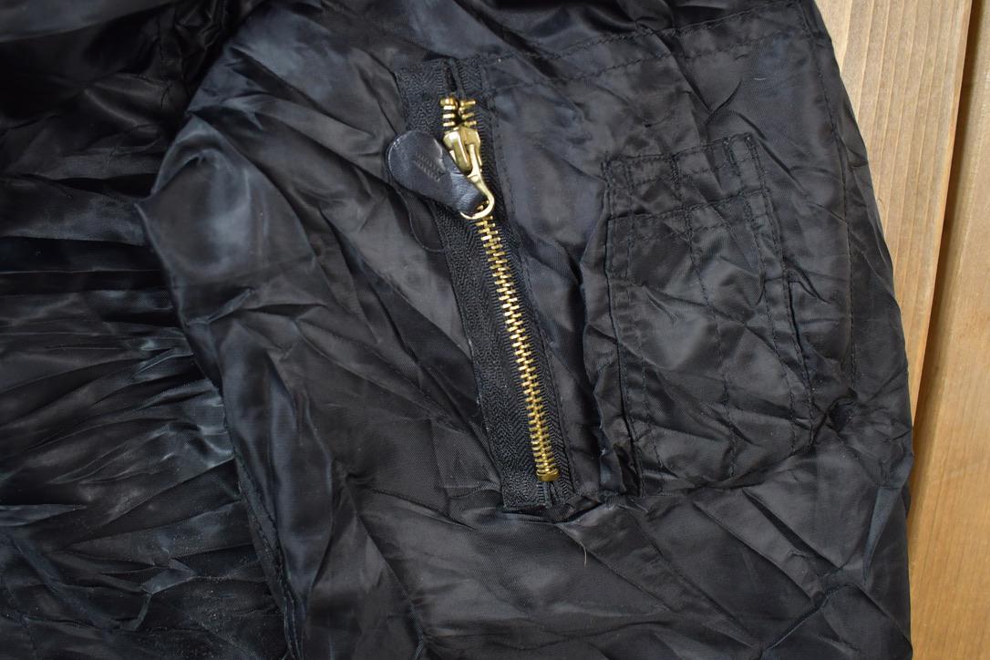 Vintage 1990's Military Reversible Bomber Zip Up Army Jacket