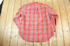 Vintage 1990s Ralph Lauren Red Plaid Button Up Shirt Men's XL