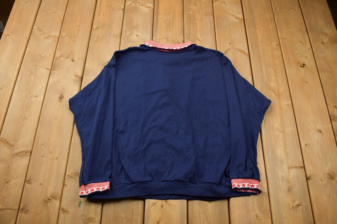 Vintage 1990s Brownstone Studio Patriotic Button Up Shirt