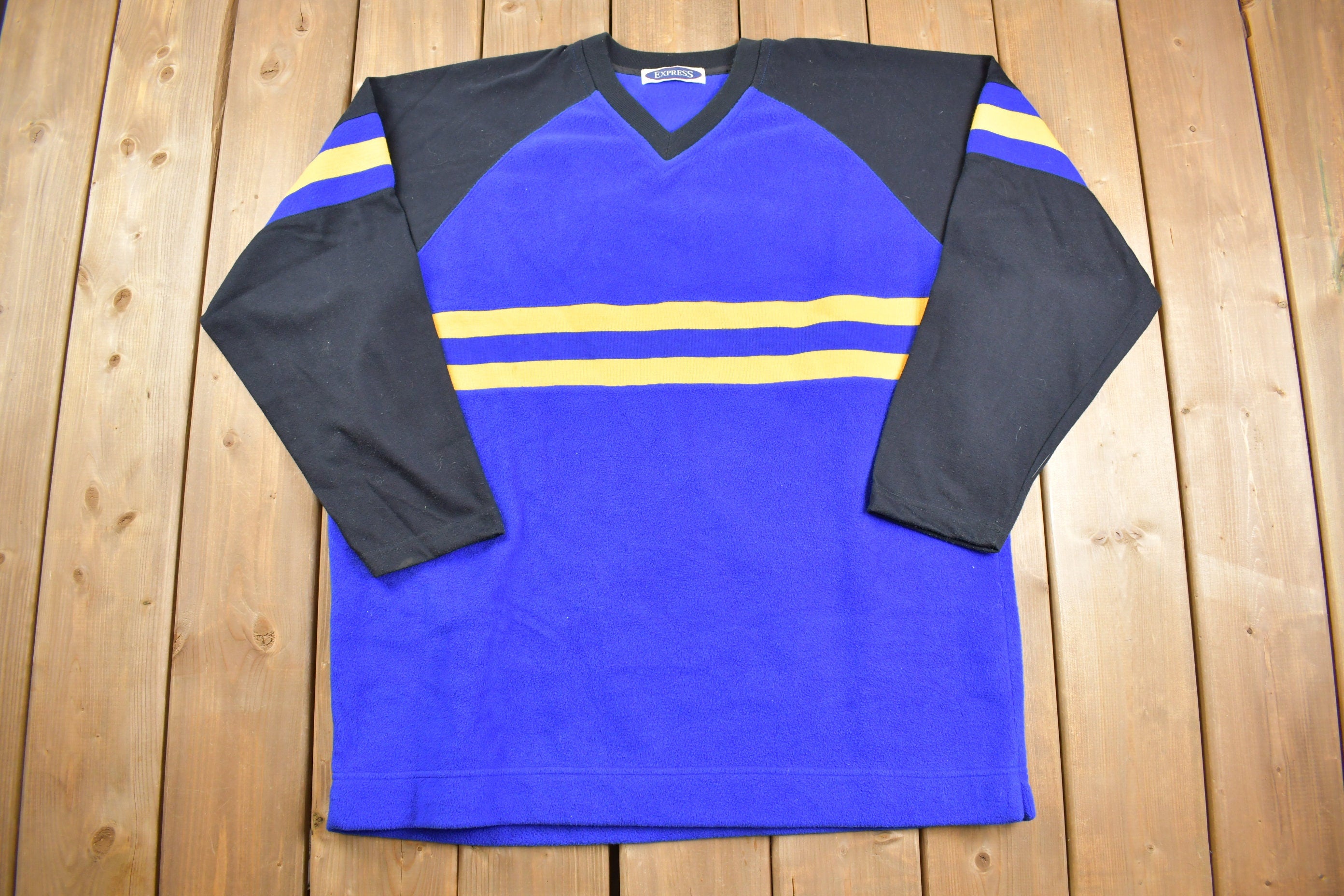 Vintage 1990s Express Blank Jersey Style Sweater