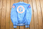 Vintage 1990s Holloway Korean War Veterans Satin Bomber Jacket
