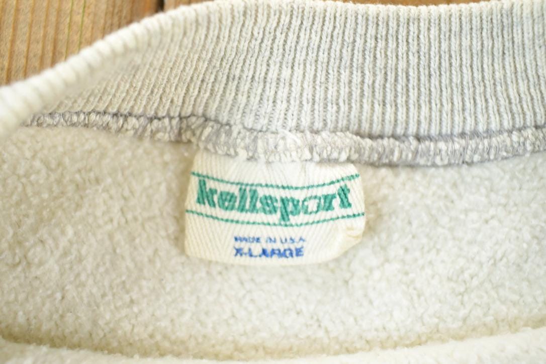 Vintage 1990s Kellsport Oatmeal Cross Grain Crewneck Mens XL