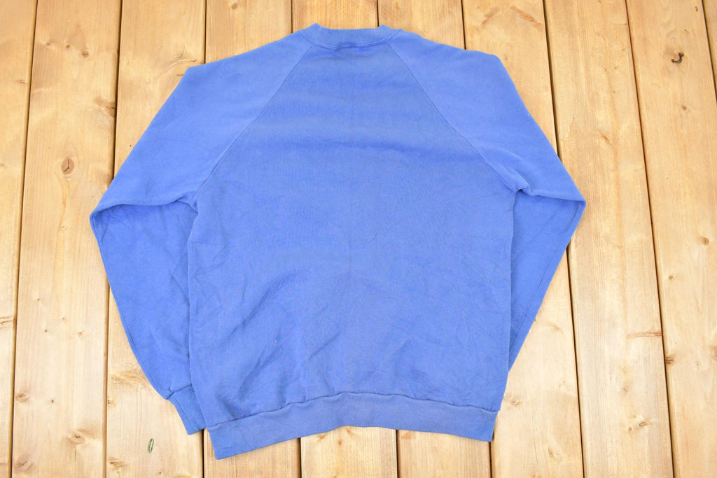 Vintage 1990s Cute Bunny Kitty Sheep Graphic Print Crewneck Sweatshirt Men's M