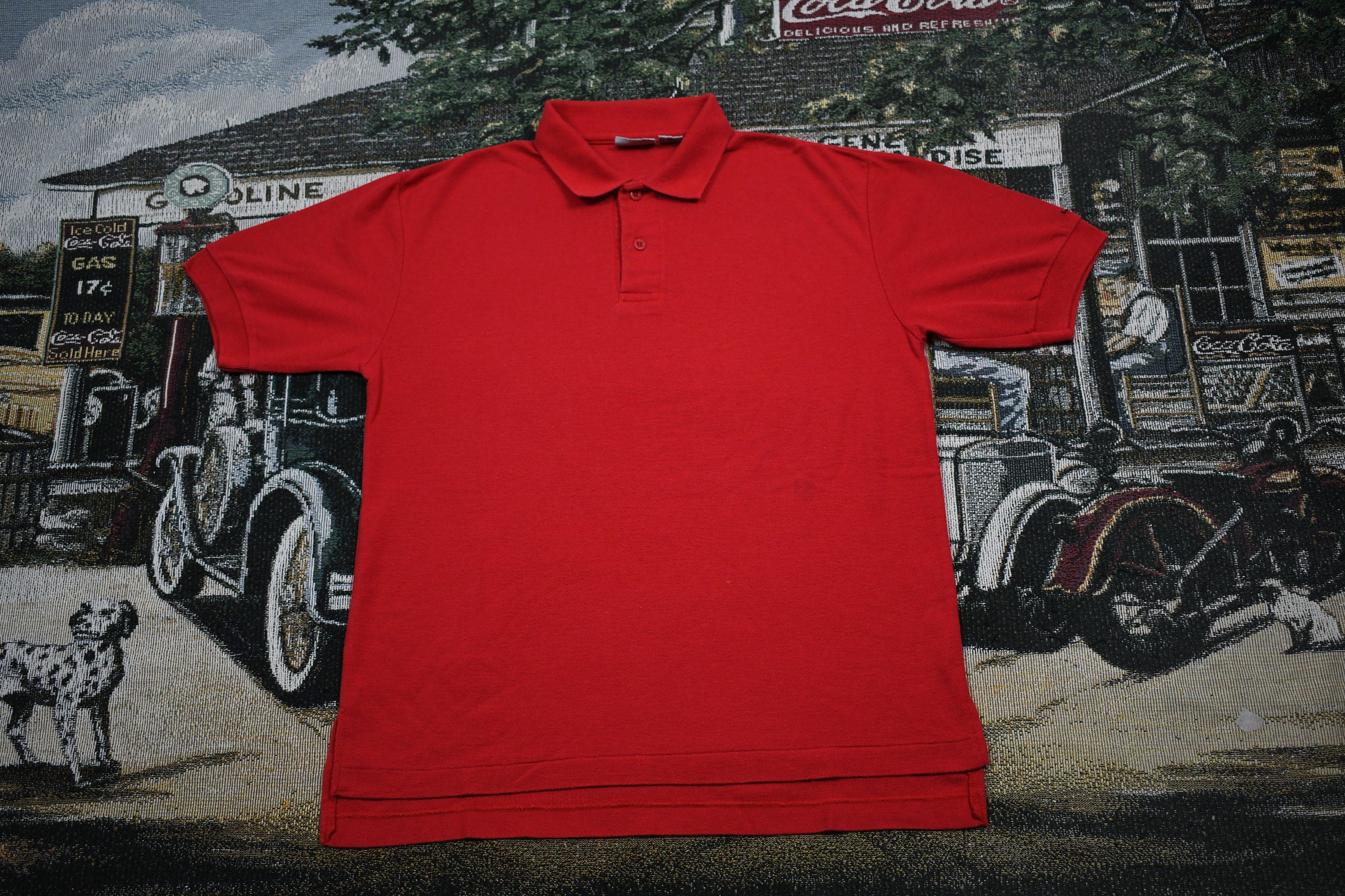 Vintage 1990s Levi's Denim Embroidered Polo Shirt