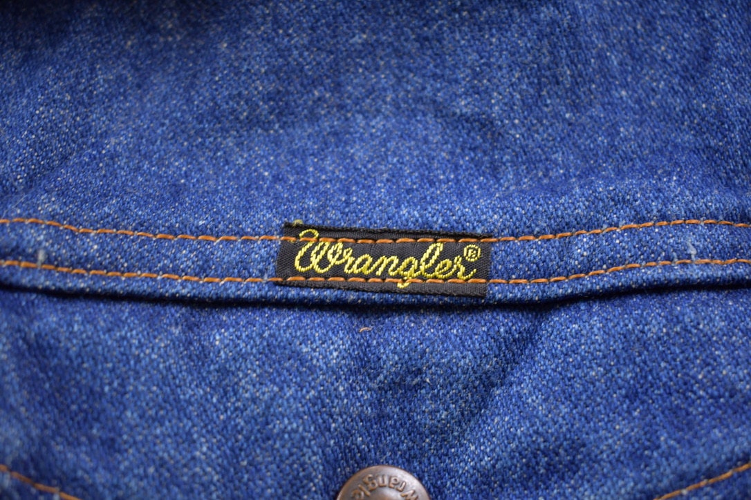 Vintage 1970s Wrangler Workwear Denim Jean Jacket