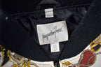 Vintage 1990s Women's All Over Print Jacquard Windbreaker Jacket