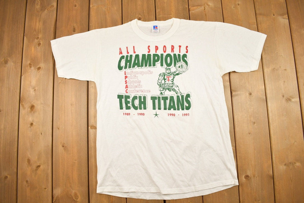 Vintage 1990s Tech Titans Graphic T Shirt
