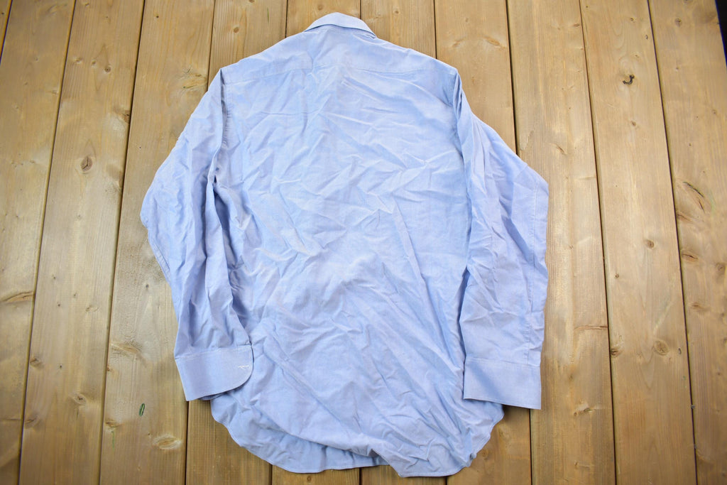 Vintage 1990s Blank Blue Prado Button Up Shirt