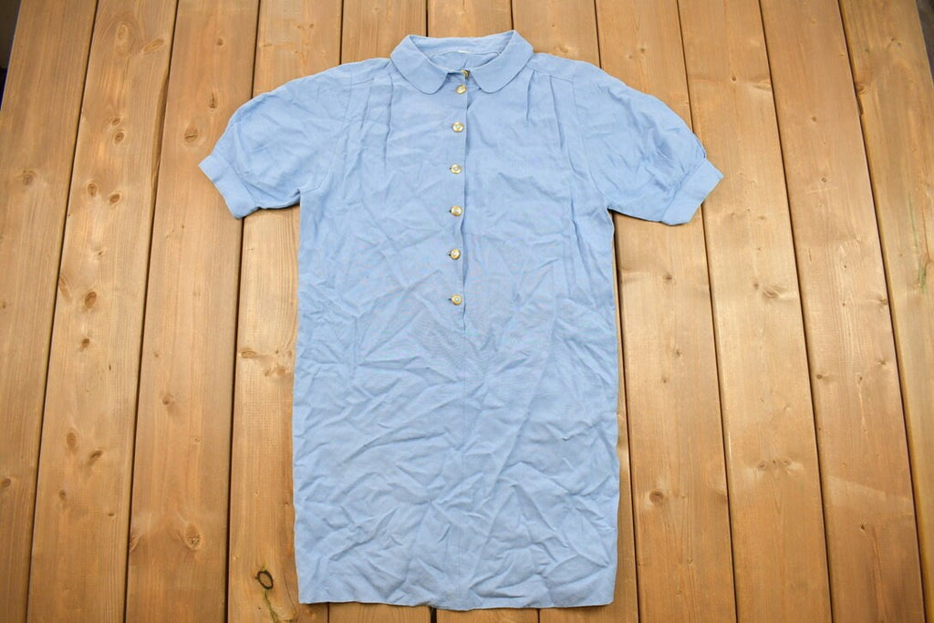 Vintage 1990s Women's Long Button Up Shirt