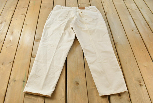 Vintage 1990s Levi's Gold Tab 545 Loose Fit Denim Jeans Men's 37 x 30 / 90s Denim / White Denim / Streetwear / Made in USA